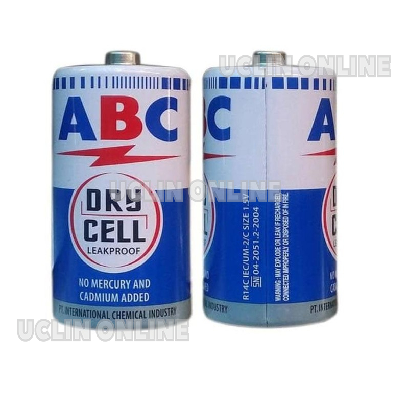 Jual BATERAI ABC R 14 ISI 2 Baterai Battery Batere ABC Biru Tipe C ...