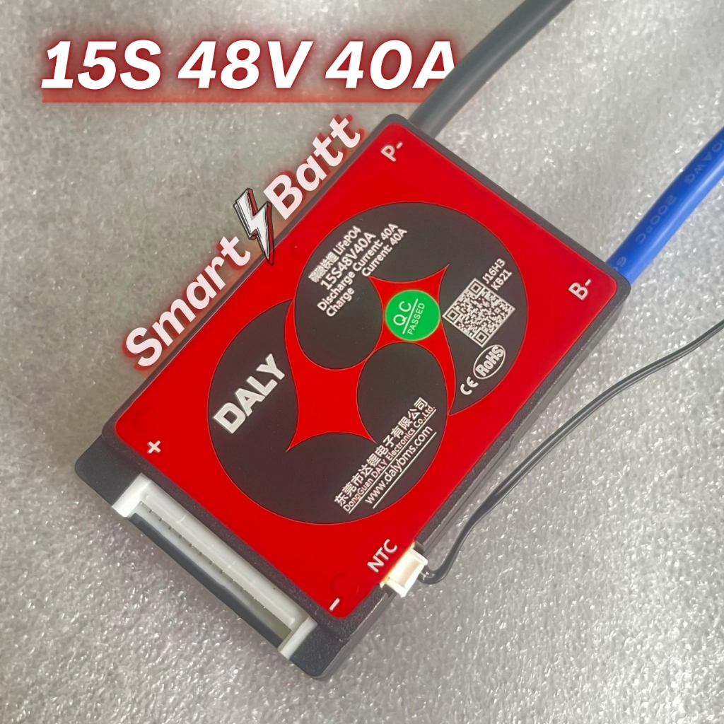 Jual Daly BMS LifePO4 15S 48V 40A Baterai Battery Management System ...