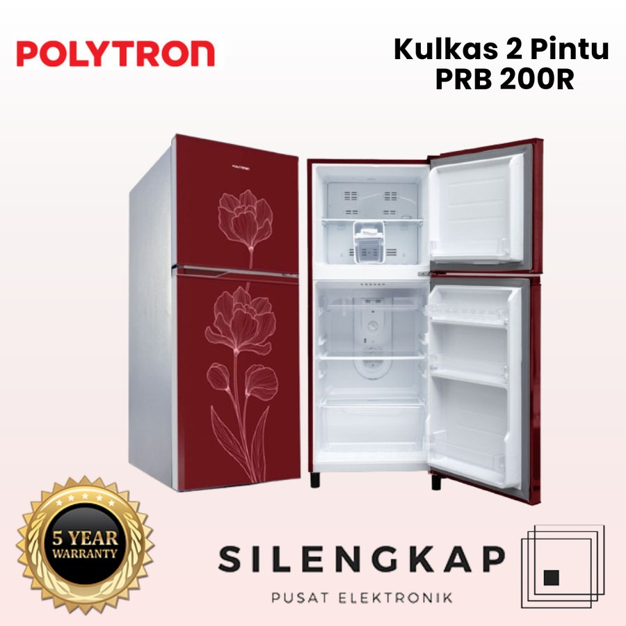 Jual POLYTRON Kulkas 2 Pintu - PRB 200 - PRB 200R TERMURAH GARANSI ...