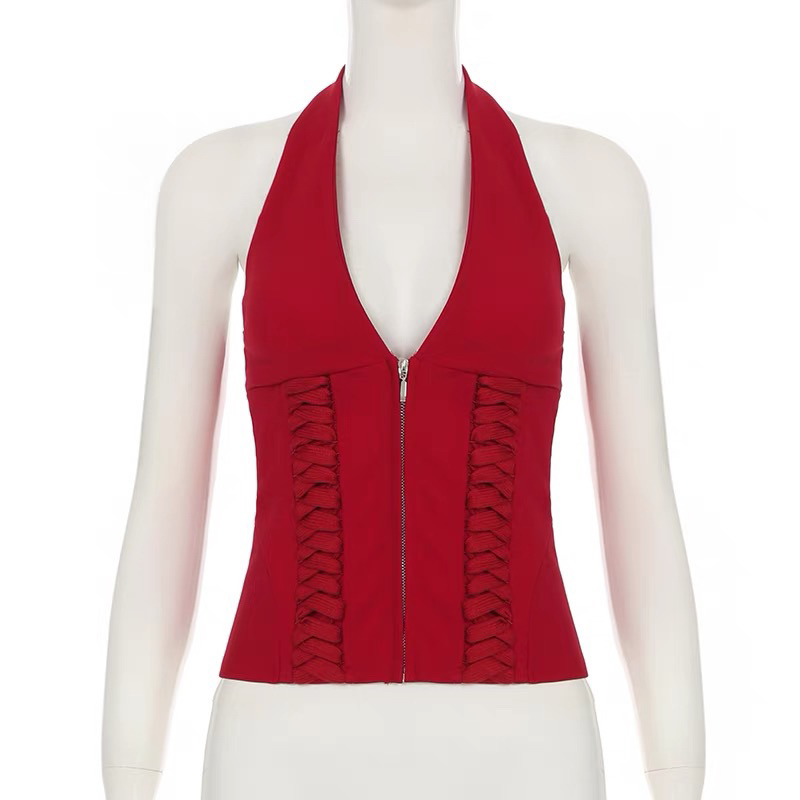 Jual [READY] ETHEL COUTURE - Jennie Ruby Tour Red Corset Top