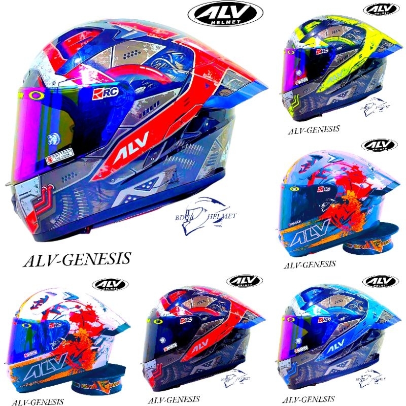 Jual Helm full face ALV Genesis motif new japan kulture Jual Helm full face ALV Genesis motif new japan kulture