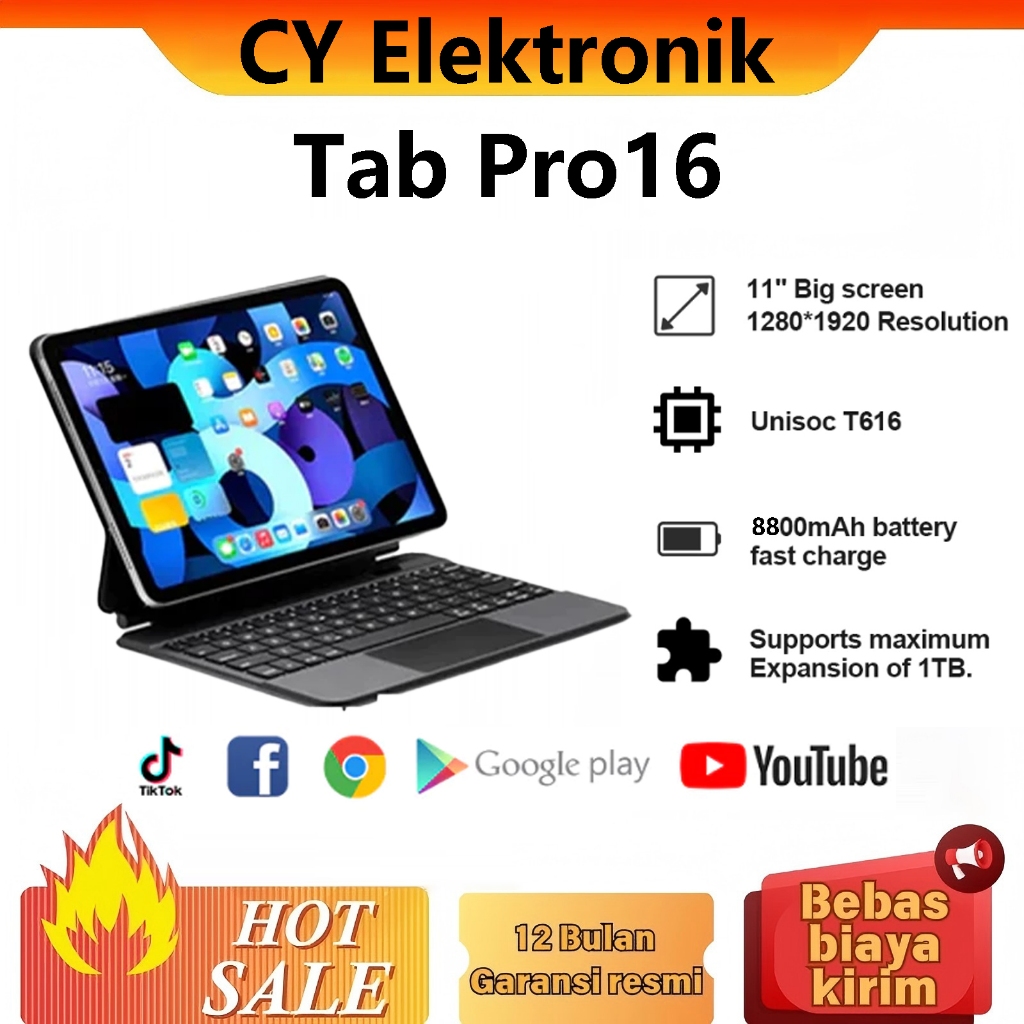 Jual CY Eletronik Tablet Pro16 (16GB+1024GB)11.6inch