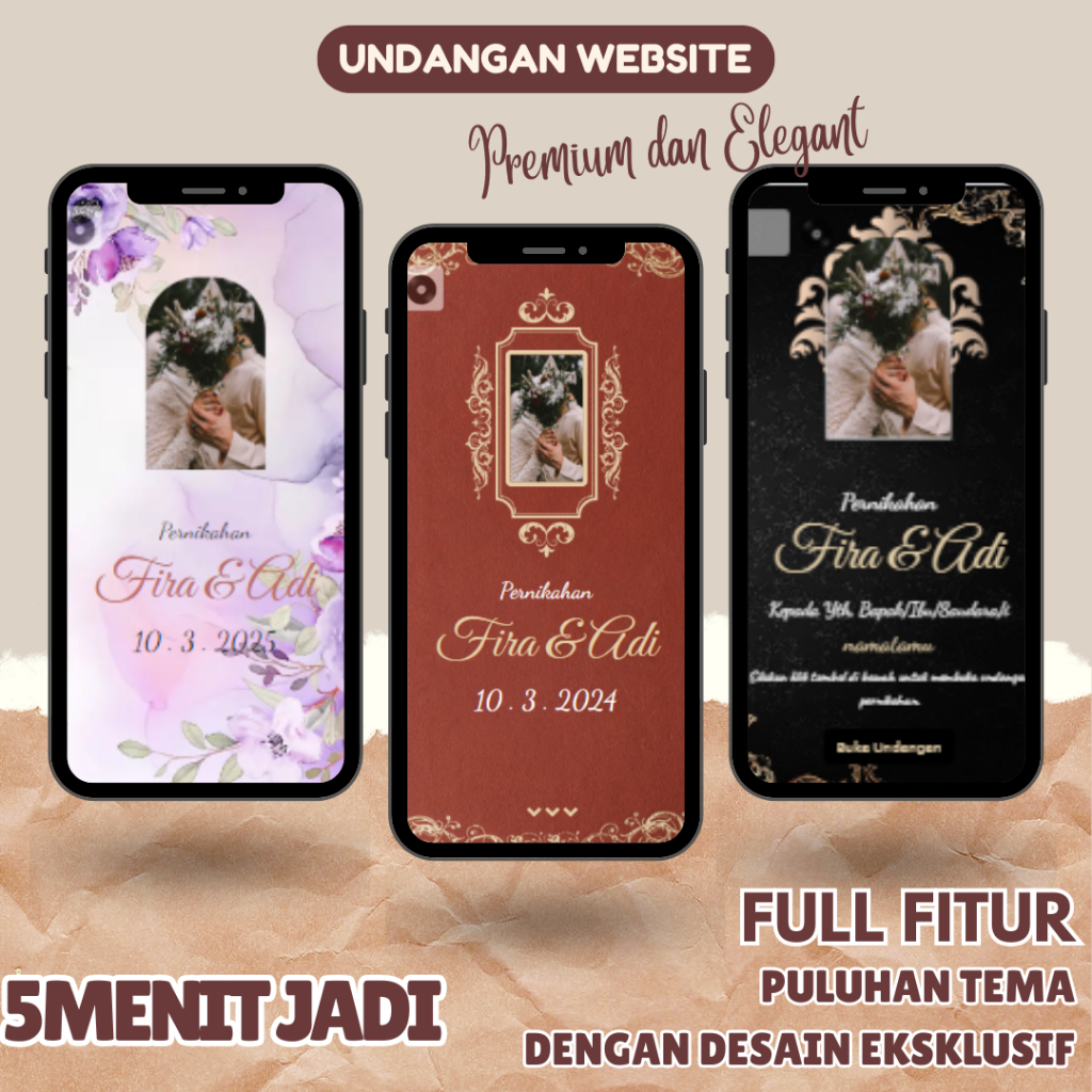 Undangan Digital Website Pernikahan Web Tema Jawa