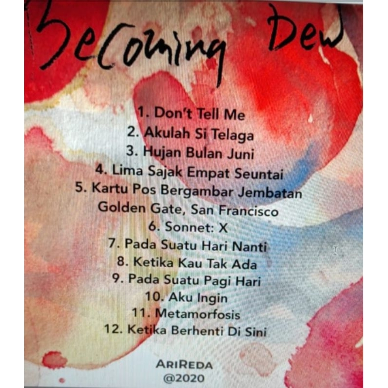Jual Boxset cd Ari Reda - Menyanyikan Puisi Sapardi Djoko Damono ...