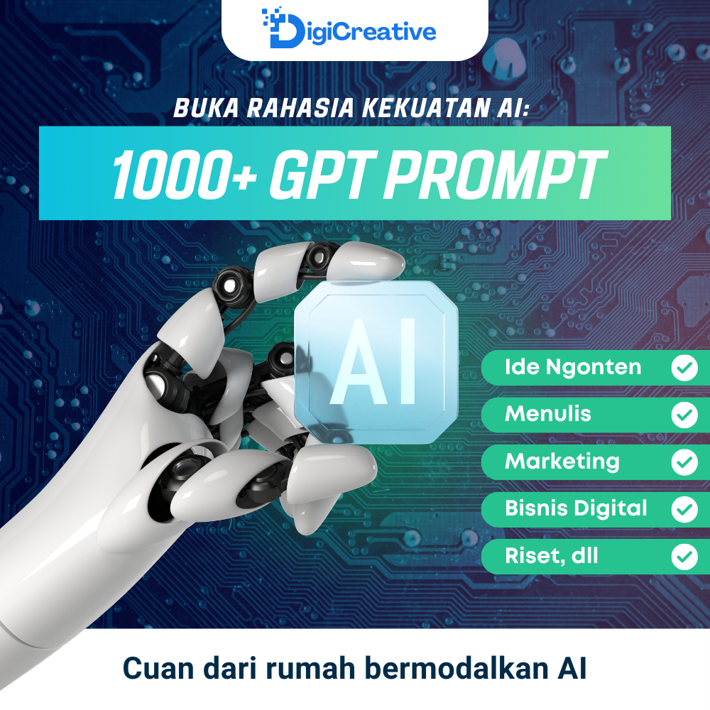 1000+ GPT PROMPT - MENGUNGKAP RAHASIA KEKUATAN AI UNTUK PARA KONTEN KREATOR