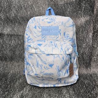 TAS RANSEL JS JANSPORT SPORT BAGS ORIGINAL ABSTRACT BLUE BACKPACK