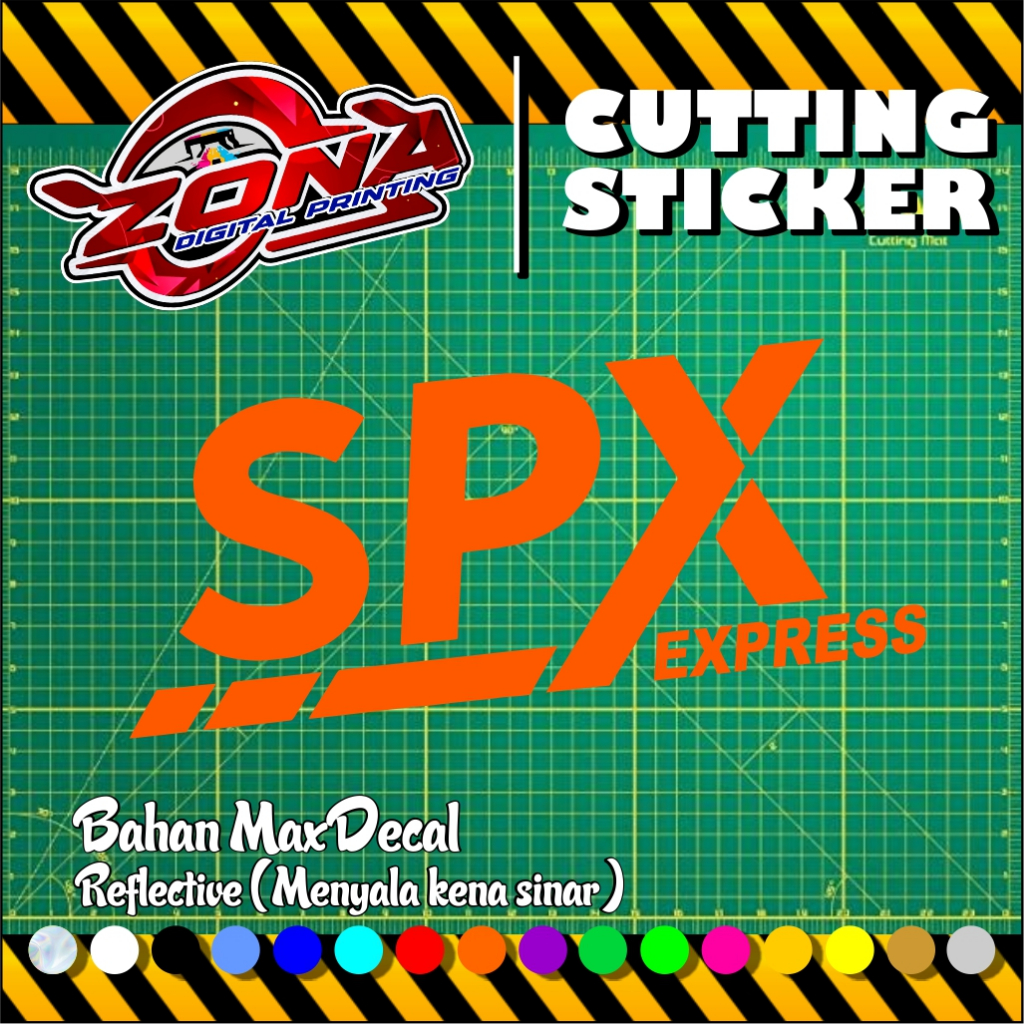 Jual Stiker Cutting SPX Express Sticker Hologram Reflektif menyala ...