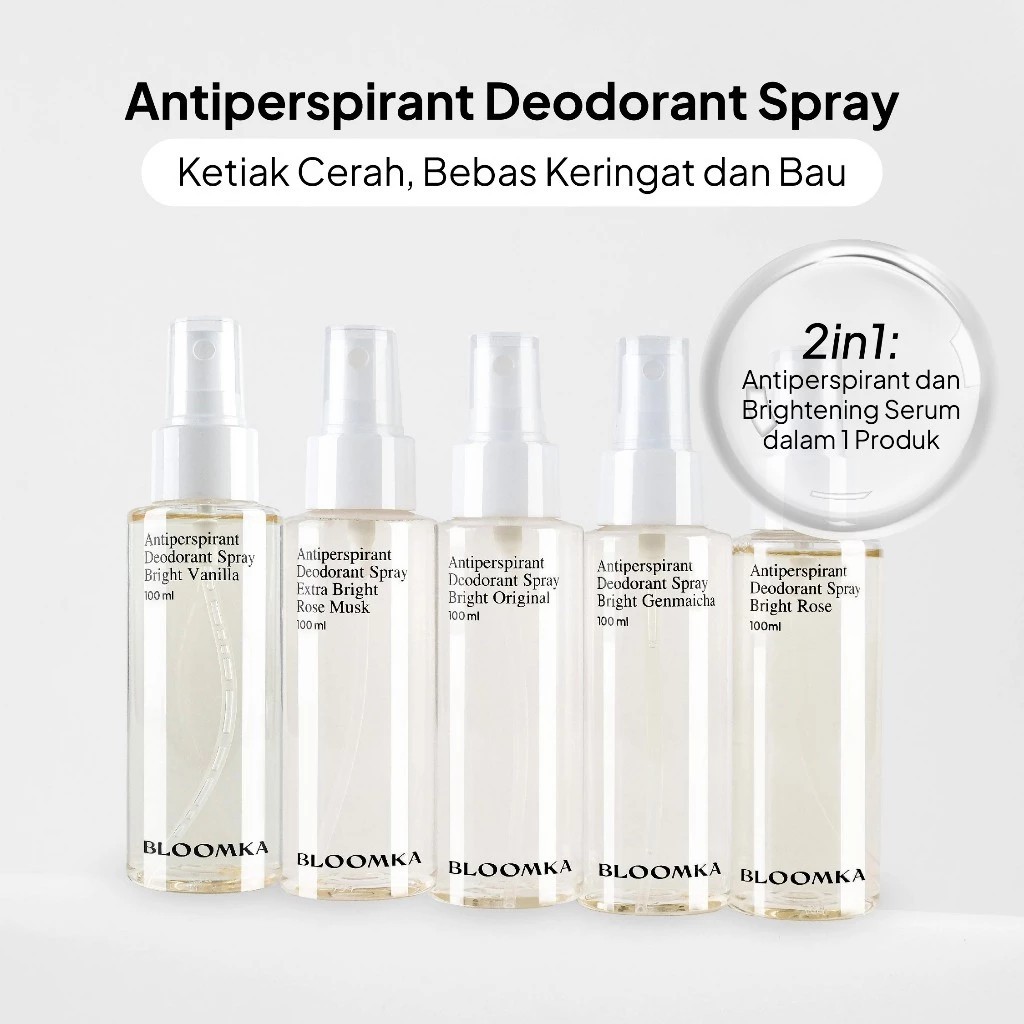 Jual Bloomka Anti-Perspirant Deodorant Spray, Anti Keringat, Anti Bau ...