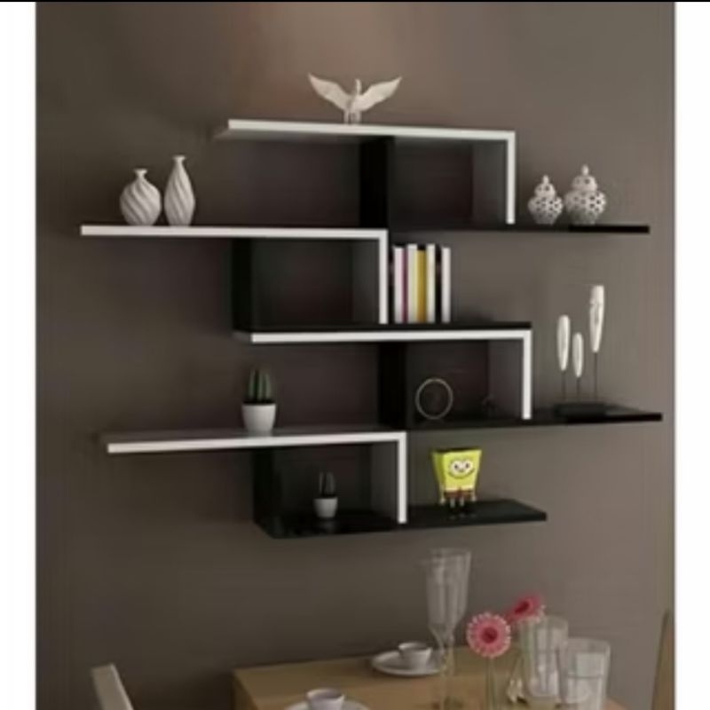 Jual rak ambalan dinding serbaguna- rak ambalan model Z estetik ...