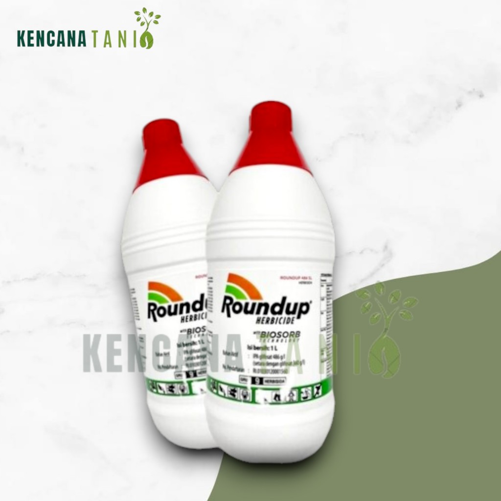 Jual ROUNDUP 486SL HERBISIDA OBAT PEMBASMI RUMPUT LIAR & GULMA 1 LITER ...