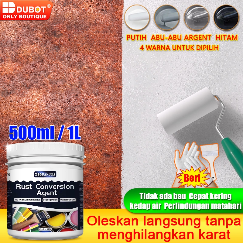 Jual DUBOT Cat Anti Karat Dan Anti Bocor Anti Rust Paint for Metal 500g ...