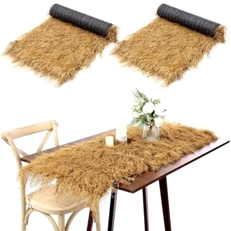 Jual Atap Rumput Sintetis Gulungan Daun Jerami Buatan Bar Hut Teras ...