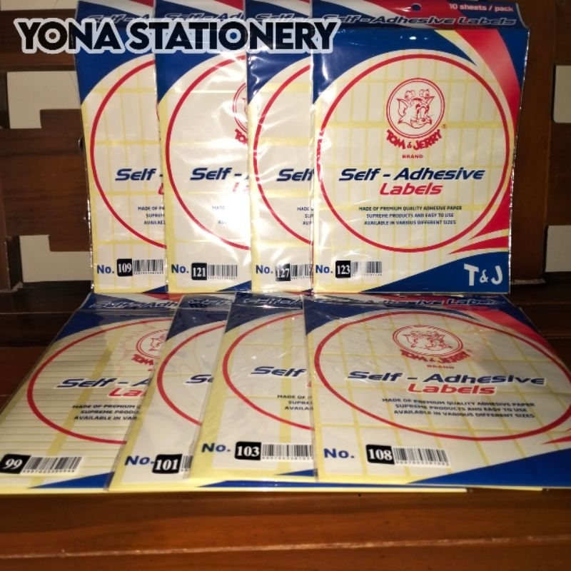Jual Label / Tom & Jerry Self-Adhesive (Harga: Per-5 Pack) Labels No ...