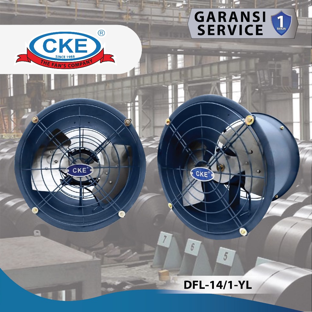 Jual Drum Fan DFL-14 14 Inch Blower Tabung Blower Gedung Eksos Drum ...