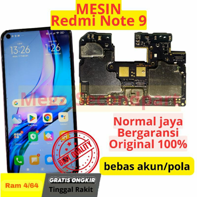Jual Mesin Redmi Note 9 Normal jaya tested Mesin Xiaomi Renot 9 ...