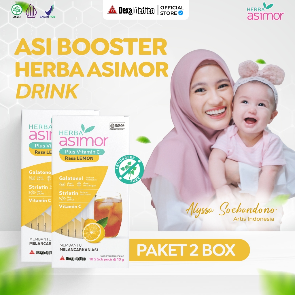Jual 2 Box HERBA Asimor Drink - Asi Booster Rasa Lemon | Shopee Indonesia