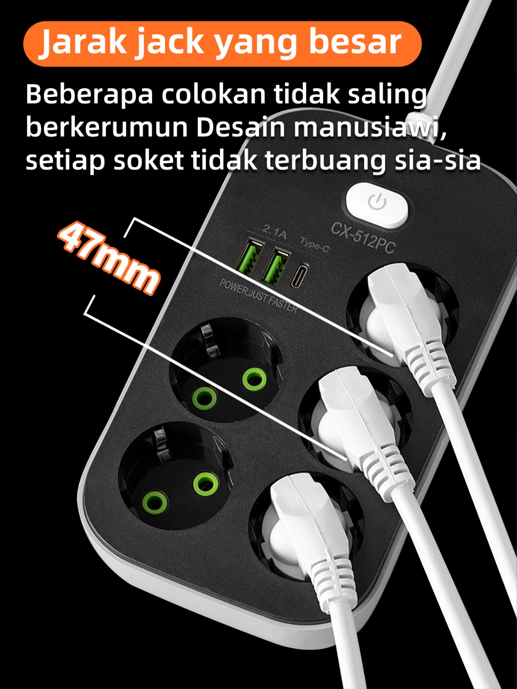 Jual [Stok Siap]colokan stop kontak listrik murah Smart power socket ...