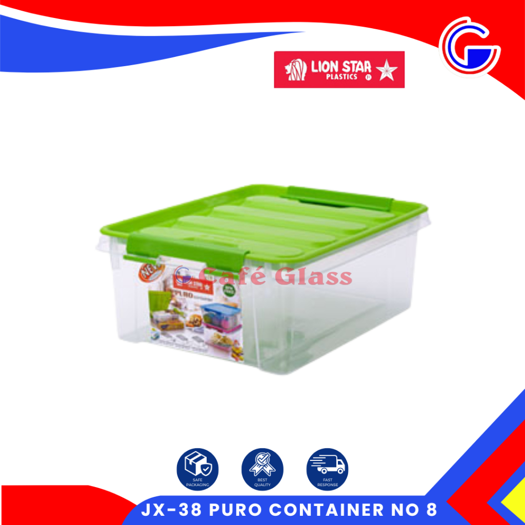 Container Mini Plastik - Jx-38 Puro Container No.8 Lion Star - Box Penyimpanan Baju Mainan