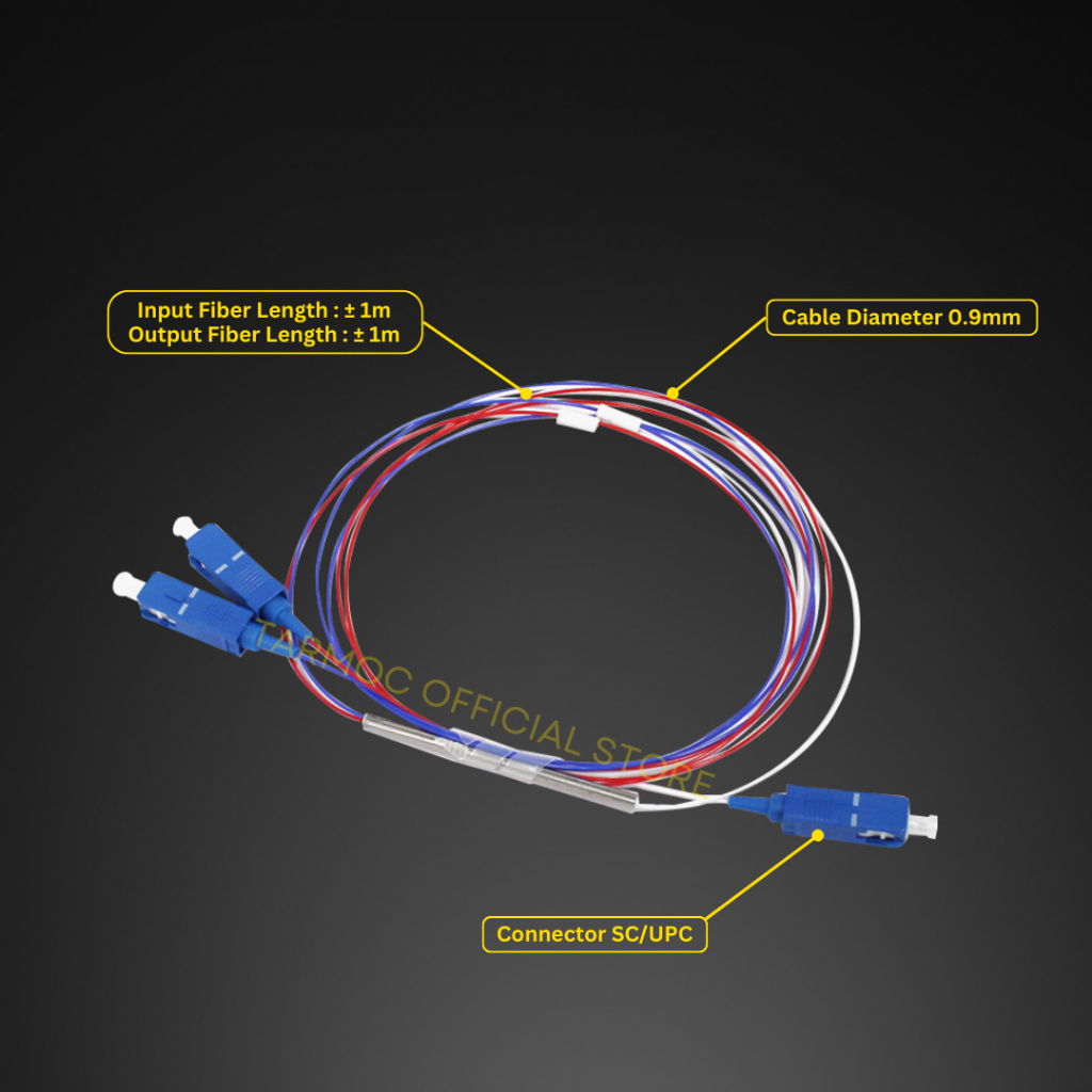 Jual Tarmoc TSP-ST2C-SC/U-PLC Splitter 1:2 Ratio | Spliter Rasio 1:2 SC ...