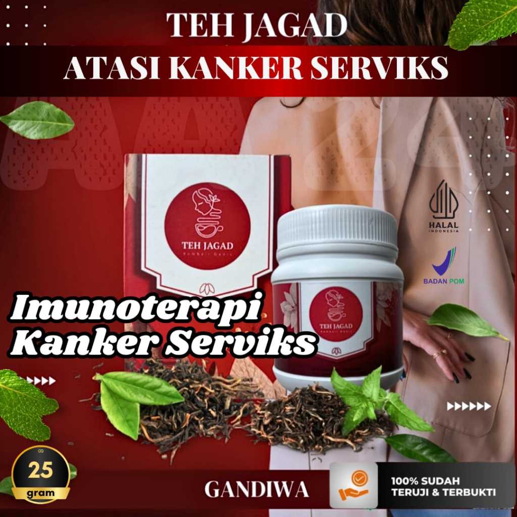 VIRAL - TERLARIS Obat Herbal Kanker Teh Jagad Atasi Kanker Serviks Tumor Polip Rahim Miom Kista Keputihan Tanpa Kemoterapi Ampuh Bpom