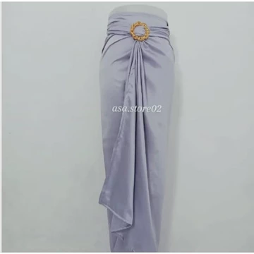 Rok Lilit Satin Kebaya Polos Rok Wisuda Bawahan Wanita