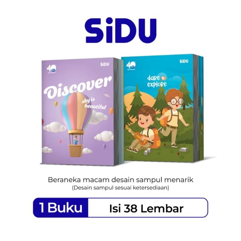 Jual [ PAK ISI 10 PCS ] BUKU TULIS SIDU ISI 38 LEMBAR / BUKU TULIS ...