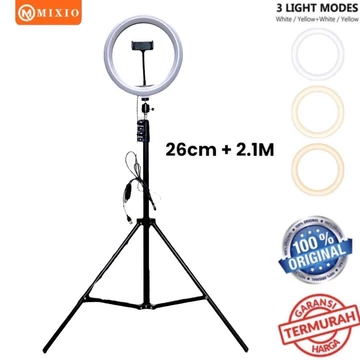 MIXIO Ring Light 33cm Light Stand Tripod 2M Selfie Livestreamer