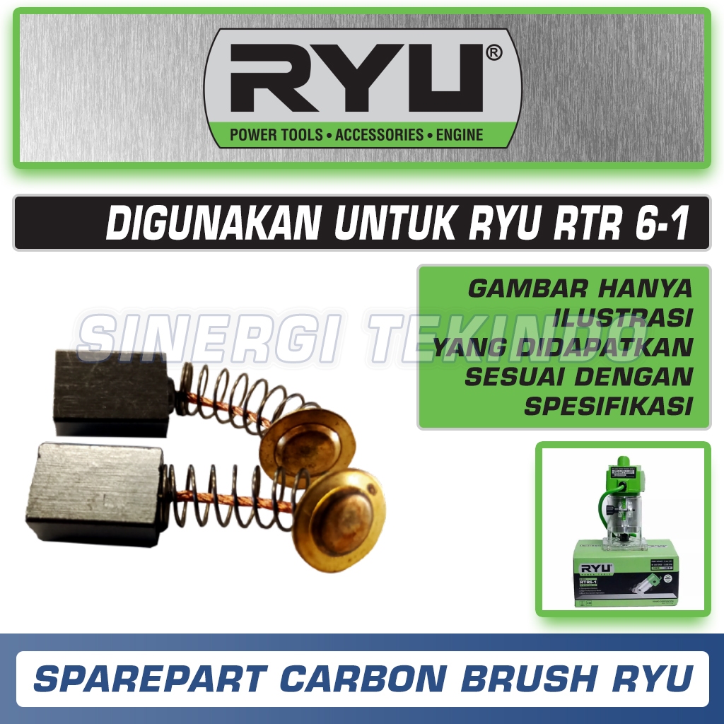 Jual Sparepart Carbon Brush Arang Areng Mesin Profil Router Trimmer ...