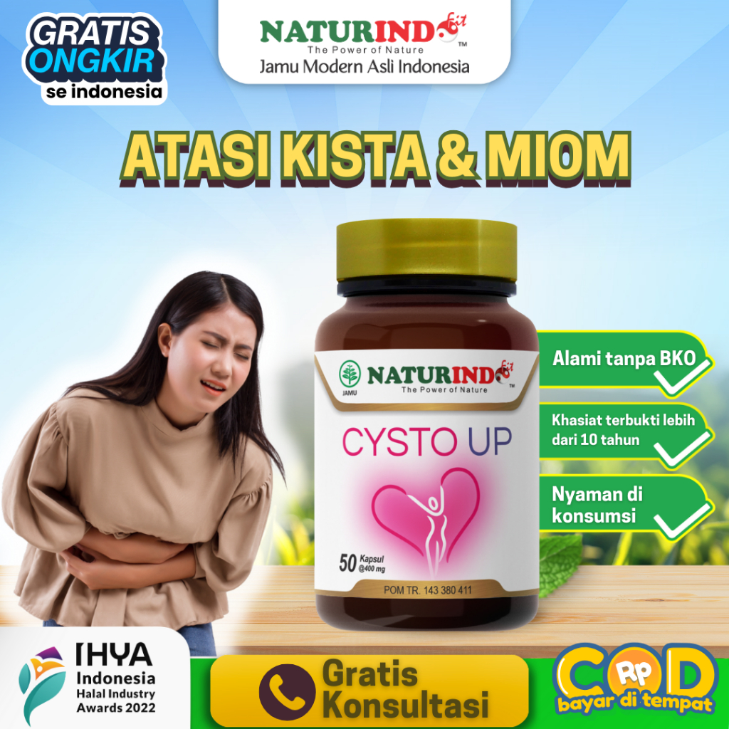 Jual Cysto Up Herbal Kista Miom myom Cysta Endometriosis Bartholin ...