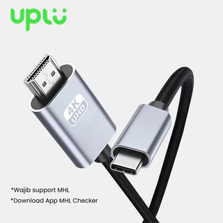UPLU Adapter Kabel Type C to HDMI 4K UHD Converter Hp ke TV PD 100W Fast Charging