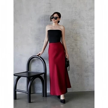Rok Satin Silk A Lind Mermaid Skirt NEW SATIN SKIRT Premium Panjang Rok Satin Semi Duyung Satin
