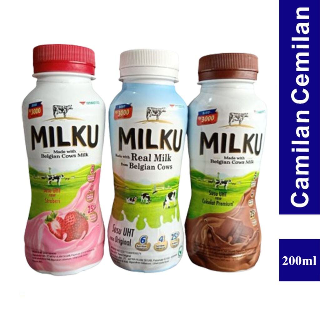 Jual SUSU MILKU / 1 PACK ISI 12 BOTOL / 200 ML | Shopee Indonesia