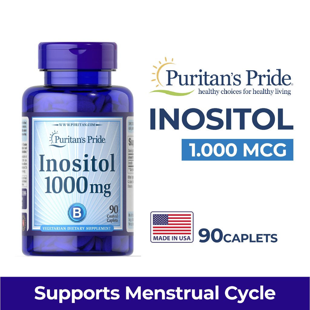 Jual Puritan Pride Suplement Inositol 1000mg 90 Tablet Support ...