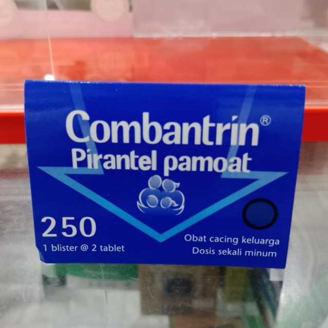 Jual Combantrin Tablet Obat Cacing Keluarga ( 1 blister isi 2 kaplet ...