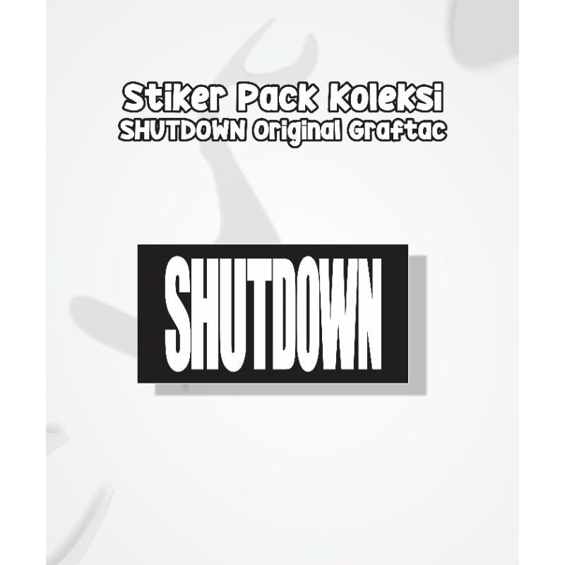Jual stiker shutdown | Shopee Indonesia