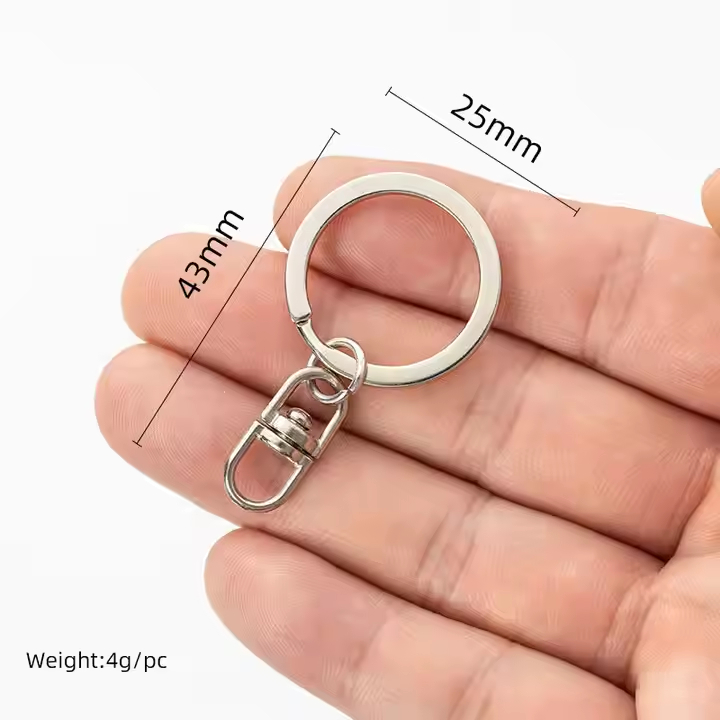 Jual [1 Pcs] Ring Besi Gantungan Kunci Model Join Putar 25mm Anti Karat ...
