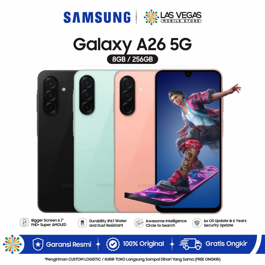 Jual Samsung Galaxy A26 5G 8/256GB - Galaxy AI | Garansi Resmi | Shopee