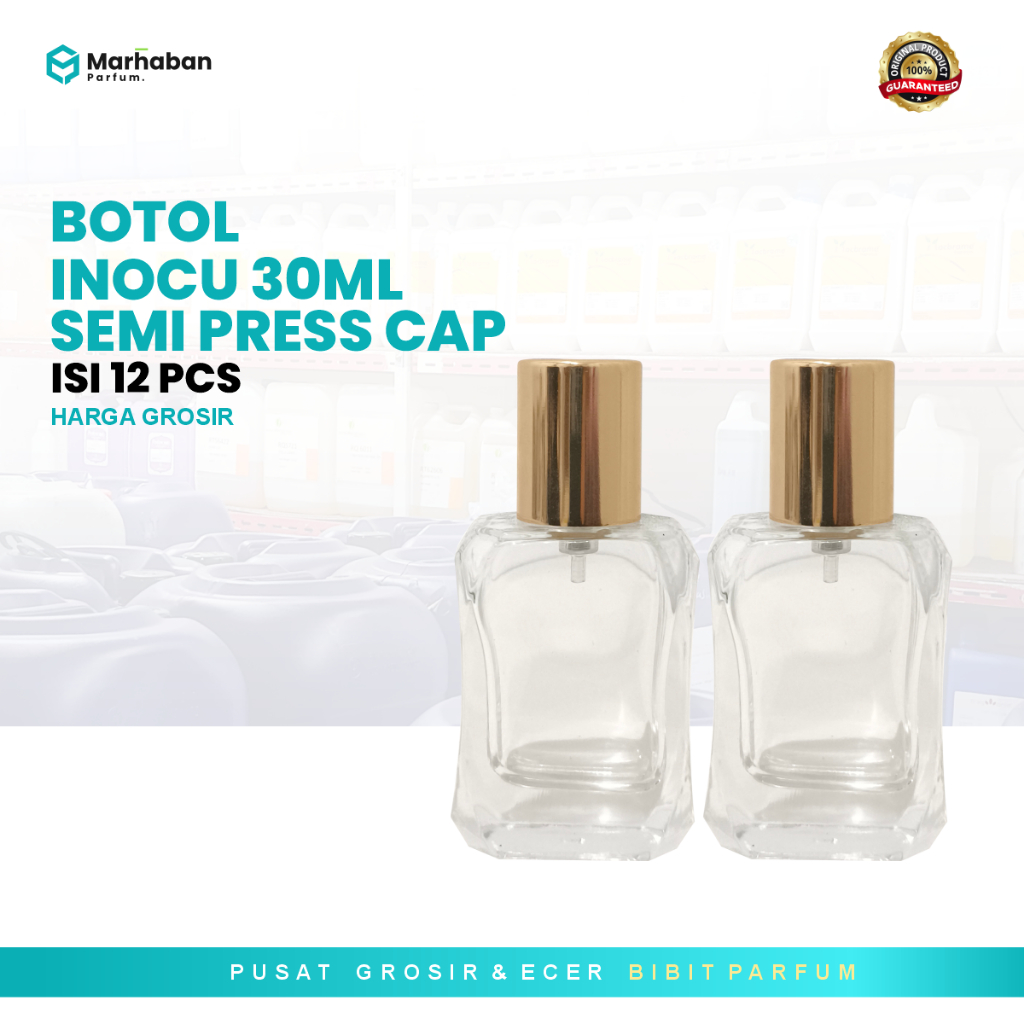 Jual Botol Parfum INOCU 30 ML - Botol Parfume Spray SEMI PRESS 12 pcs ...