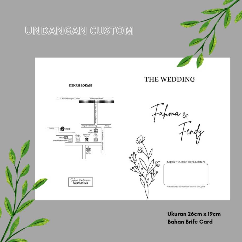 Jual Undangan Pernikahan Murah Undangan Pernikahan Custom Undangan ...
