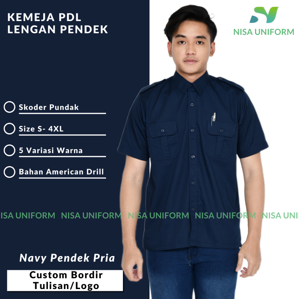 Jual Seragam Dinas PDL Pria/PDL Custom Bordir/Baju Kerja Pria Wanita ...