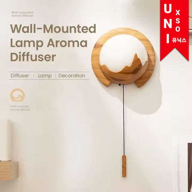 Jual Unixso Wall Mounted Night Lamp Aroma Humidifier Diffuser | Oil ...