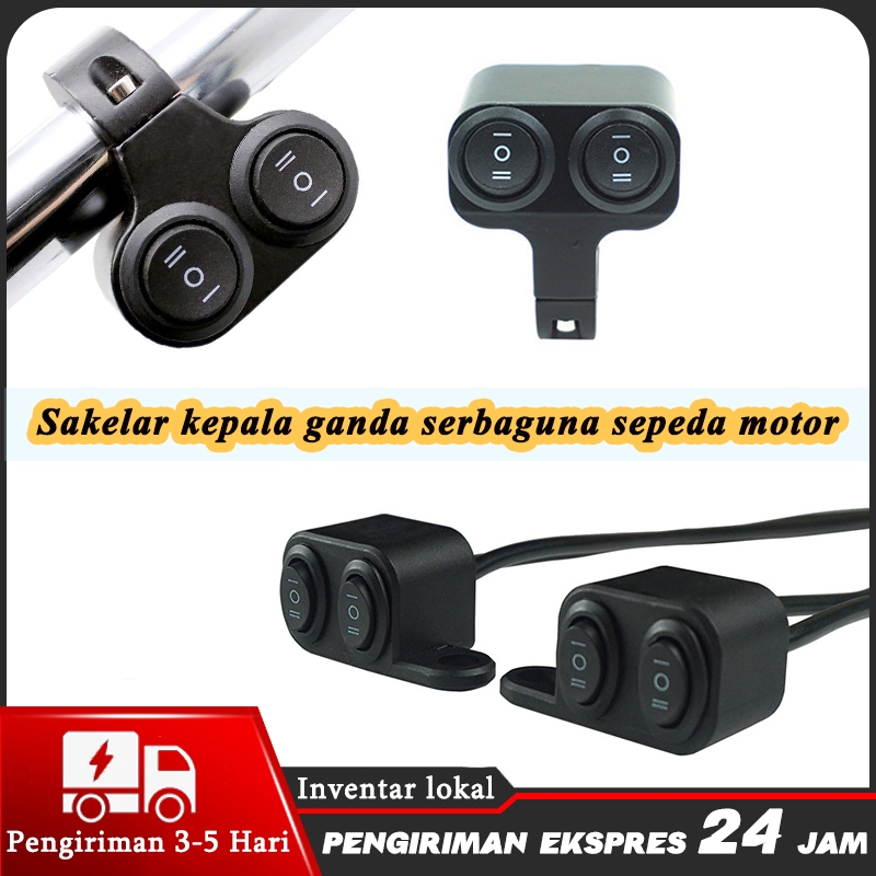 Jual saklar kiri double on off ICC KOTAK dan domino BULAT full besi ...