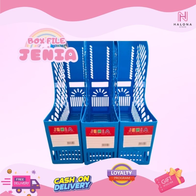 Jual Box File / Tempat File / Keranjang Arsip Jenia - Warna Biru, Hijau ...