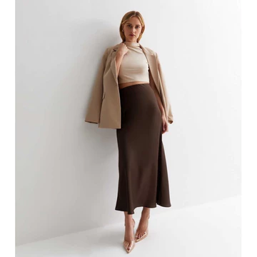 Yasmine Rok Satin Silk Premium Satin Long Skirt Rok Satin Panjang