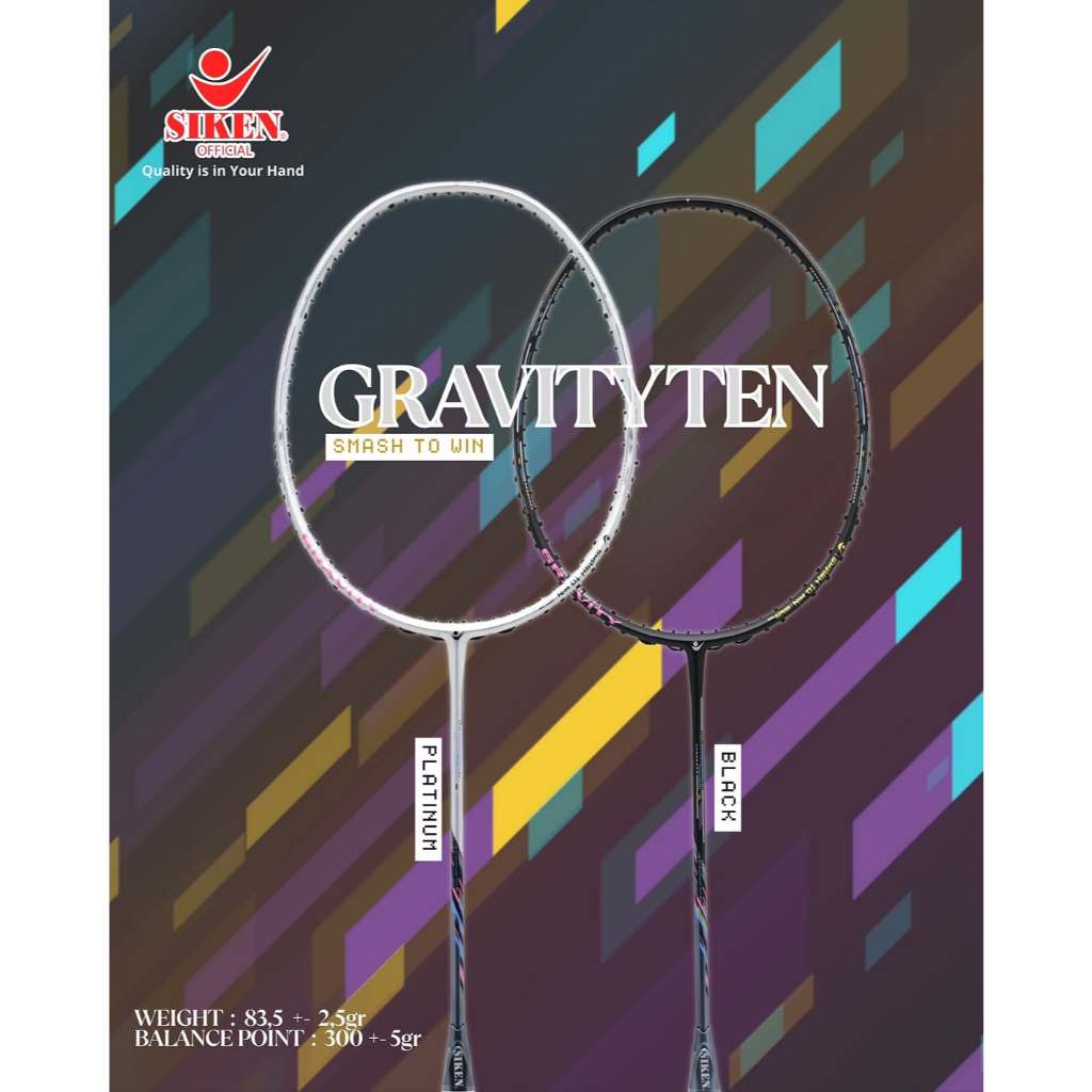 Jual Raket Badminton Siken Gravity 10 Gravity Ten | Shopee Indonesia