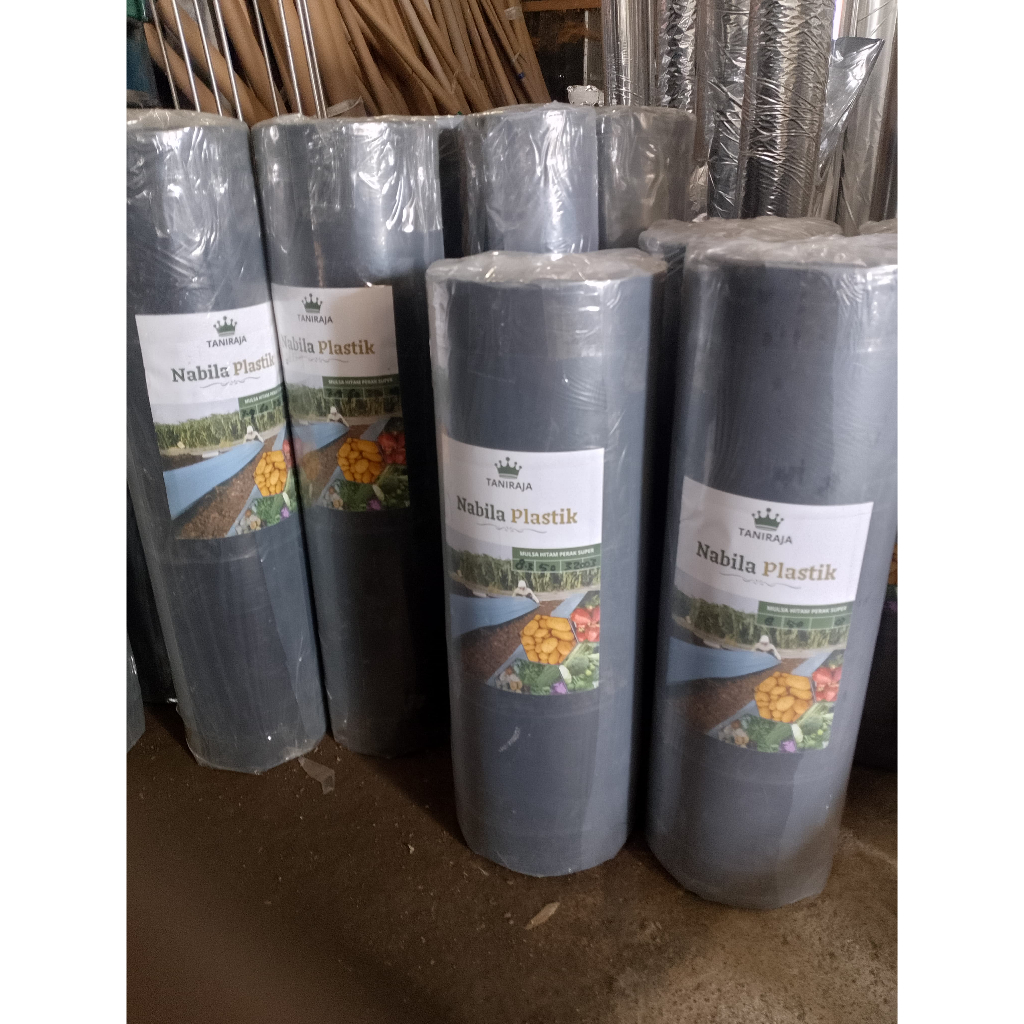 Plastik mulsa hitam perak kualitas super 5 kg panjang 150 meter
