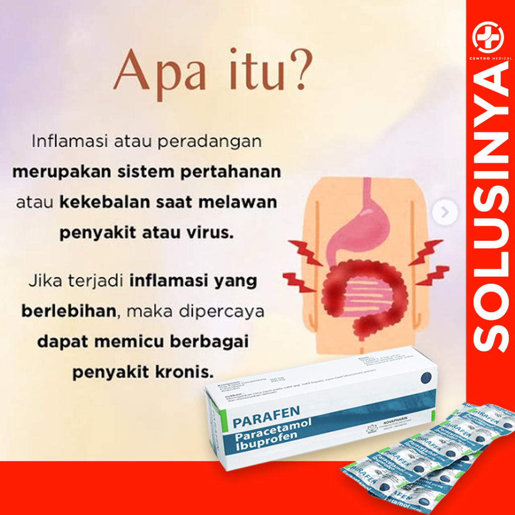 Jual PARAFEN Per Strip isi 10 Tablet Obat Demam Nyeri Otot Sakit Kepala ...