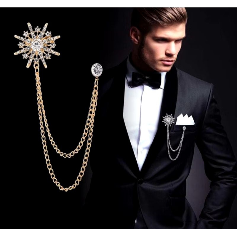 Jual Bros pin baju jas rantai | Shopee Indonesia