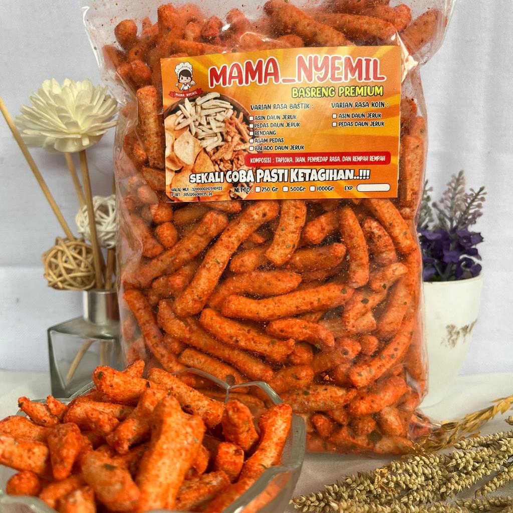 Jual Basreng Rasa BALADO DAUN JERUK 1kg Basreng Stik Rasa BALADO DAUN ...