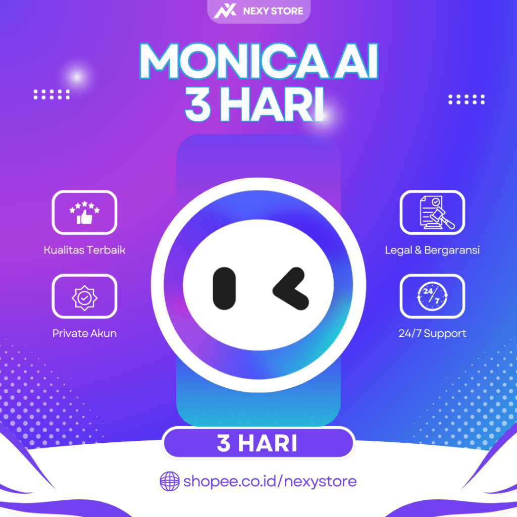 Monica AI - Asisten Cerdas 3 Hari | Bantu Fokus & Produktif
